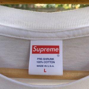 Supreme white tee